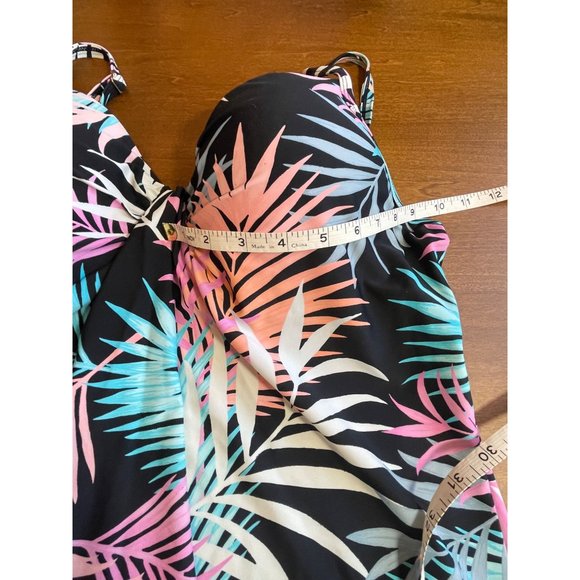 Island Escape Bahamas Printed Scorpio U-wire Tankini Swimtop - Picture 11 of 13